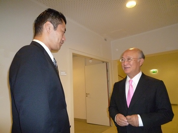 細野大臣と天野事務局長との会談（第55回IAEA総会）（2011年9月19日）