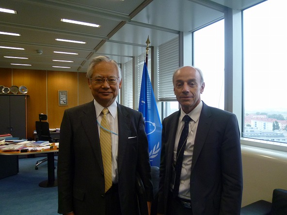 近藤委員長とフローリー事務次長との会談（第55回IAEA総会）（2011年9月20日）