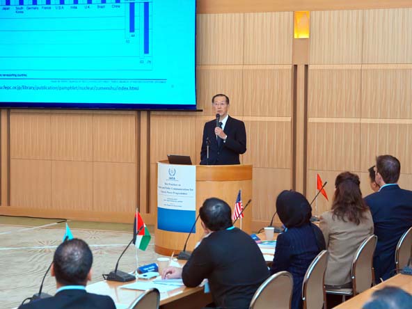 岡委員長のIAEA技術会合での基調講演（2015年10月5日）
