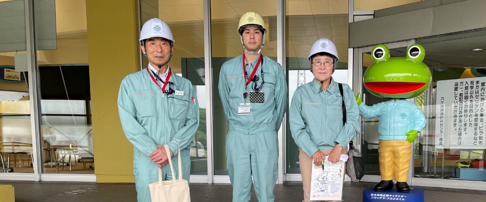岡田委員による日本原燃施設視察（2023年7月12日）