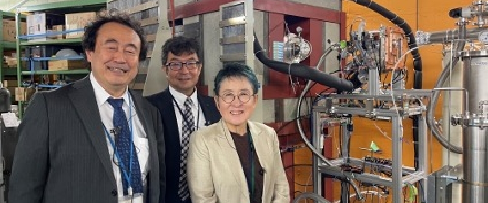 岡田委員による理化学研究所（理研）仁科加速器科学研究センター視察（2023年10月18日）