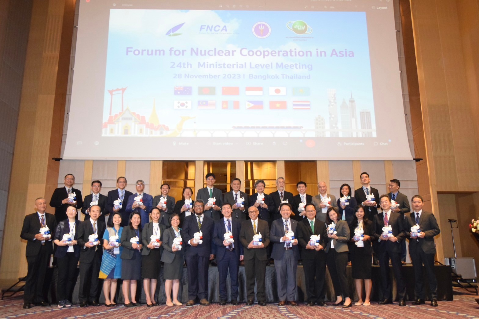 アジア地域原子力協力フォーラム（FNCA）第24回大臣級会合　集合写真（タイ王国バンコク）（2023年11月28日）