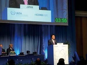 核セキュリティに関する国際会議において政府代表演説を行う若宮外務副大臣