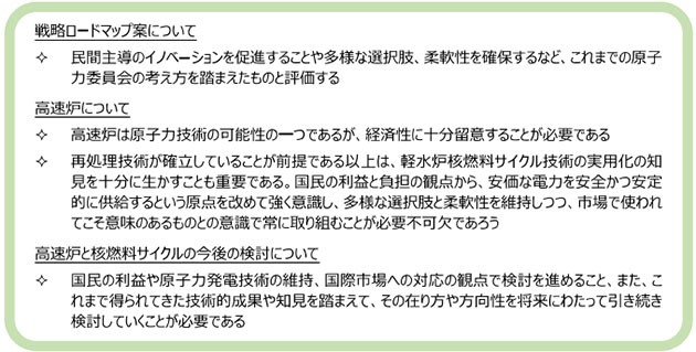 「高速炉開発について（見解）」の概要