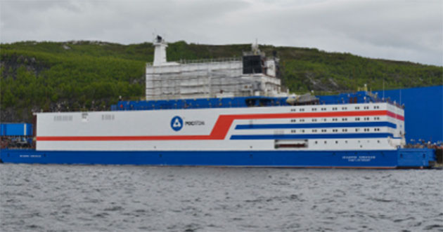 ロシアの浮揚式原子力発電所（アカデミック･ロモノソフ）