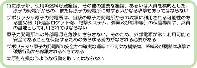 グロッシーIAEA事務局長が提示した5つの原則