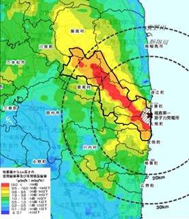 2011年11月時点の線量分布