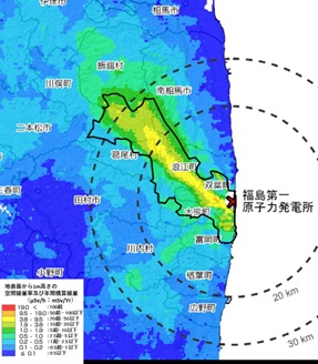 2024年12月時点の線量分布