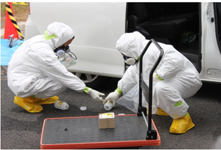 招へい者の研修の様子