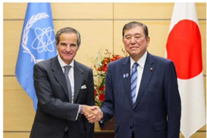 表敬を受ける石破総理