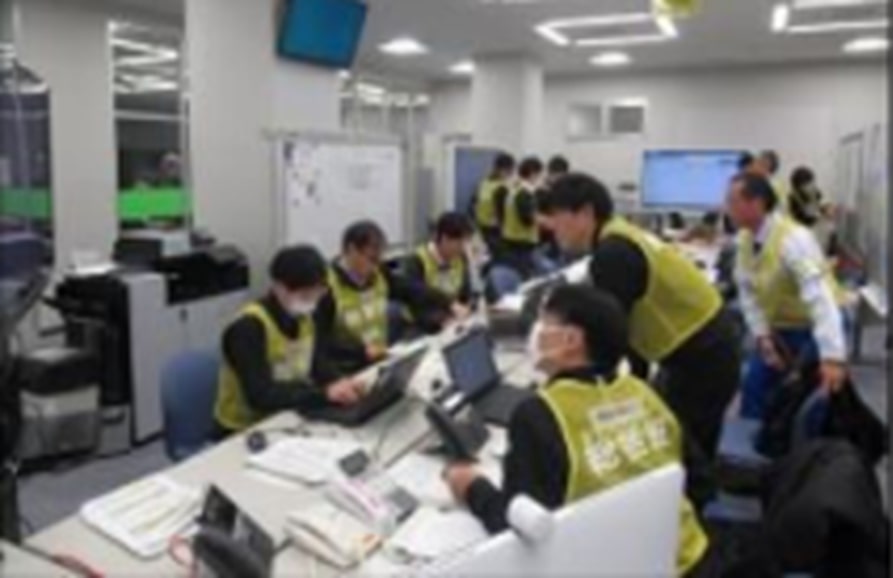 オフサイトセンター図上演習の様子