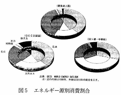 図5　エネルギー源別消費割合