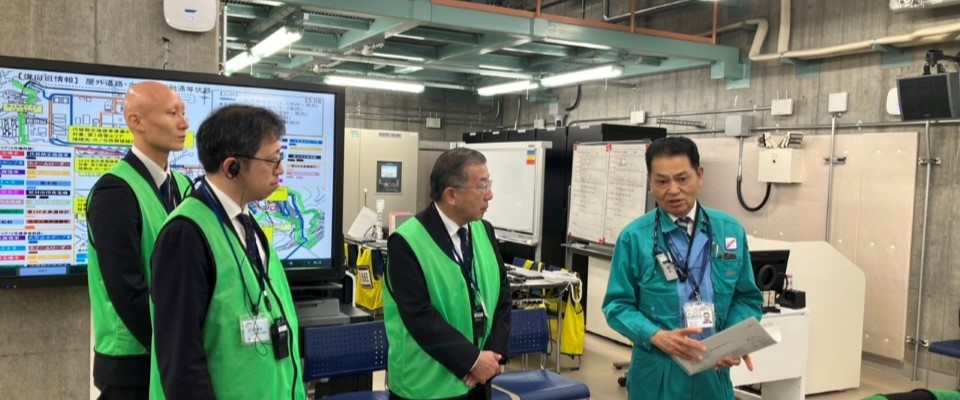 直井委員による中国電力島根原子力発電所訪問（2024年4月5日）