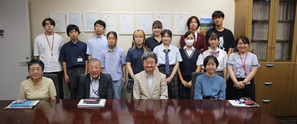 東京都立戸山高等学校から学生等の訪問（2025年8月26日）