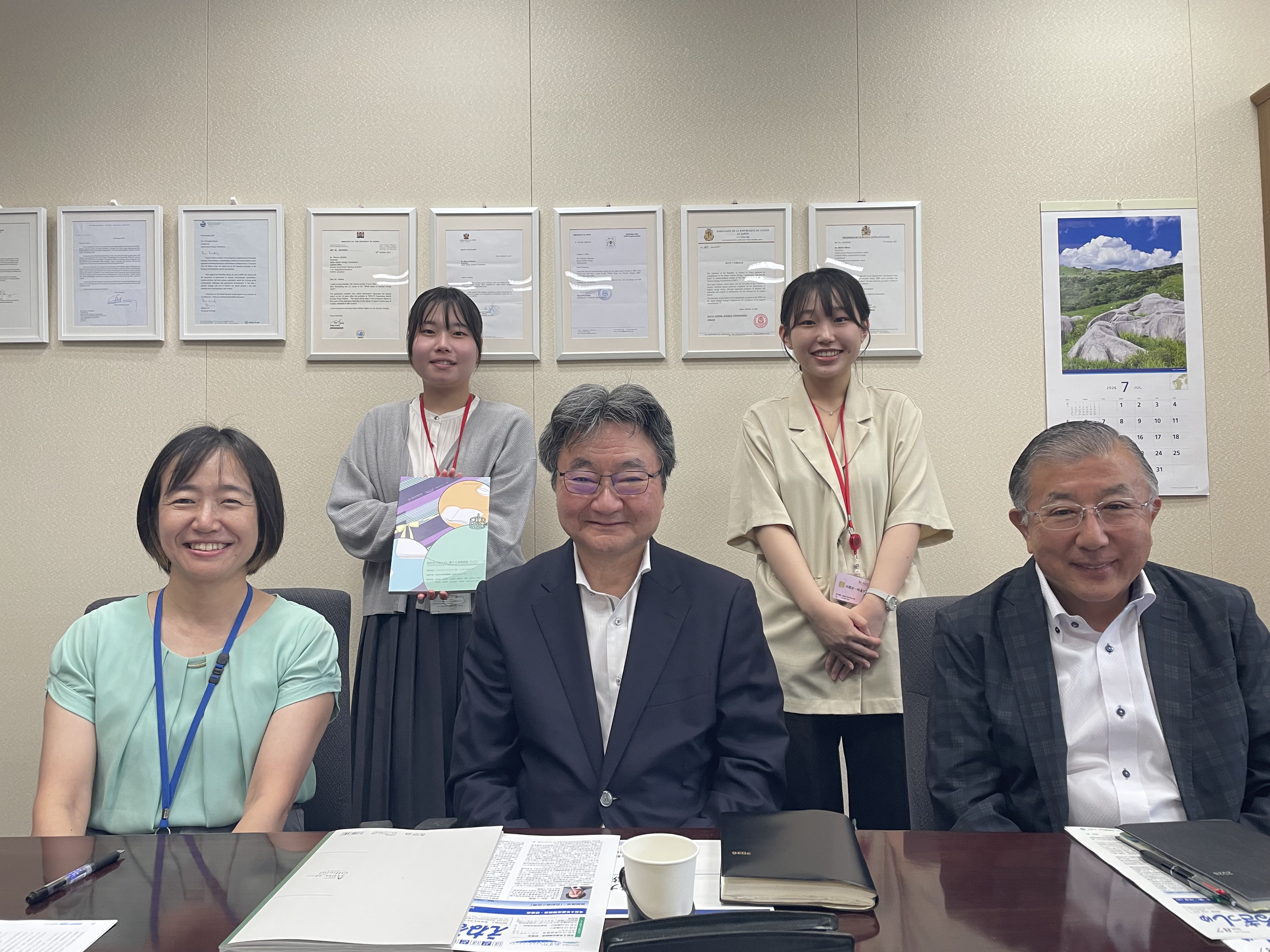 福井南高等学校卒業生の訪問（2026年7月28日）